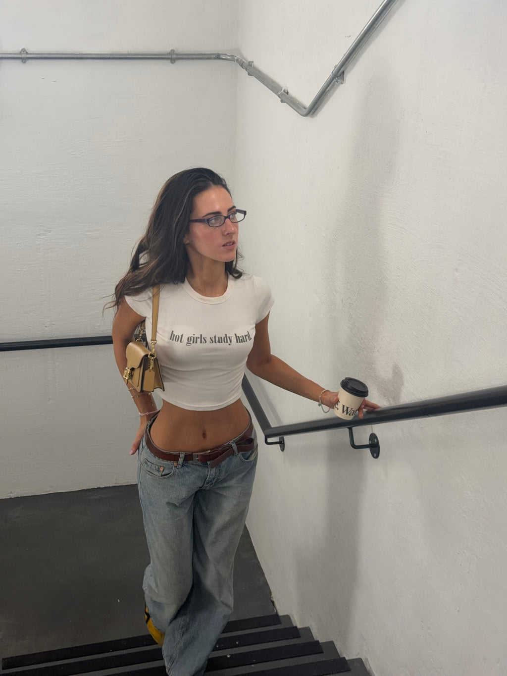 Hot Girls Study Hard Baby Tee